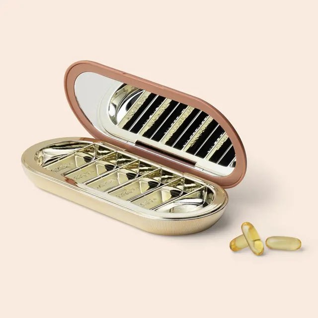 7-Day Pill Compact in Leopard
